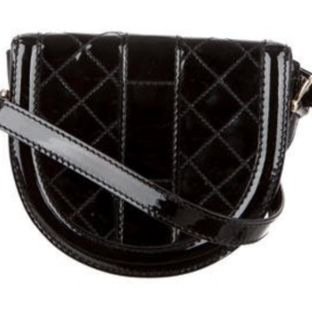 Burberry Quilted Patent Leather Crossbody Bag - Picture 5 of 16