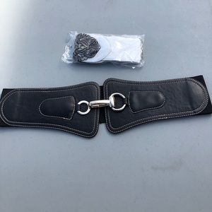 White and black belt