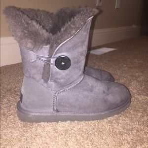 Grey Button Uggs