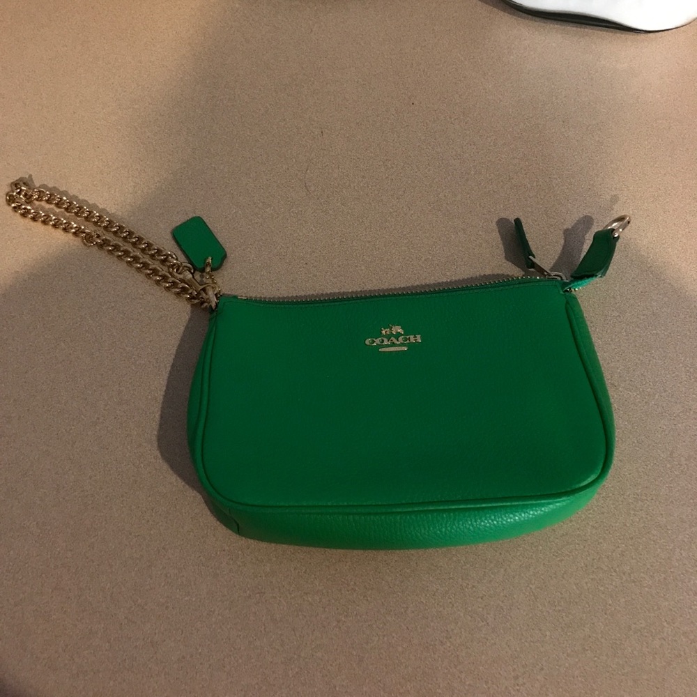 Green Coach purse