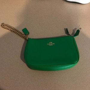 Green Coach purse