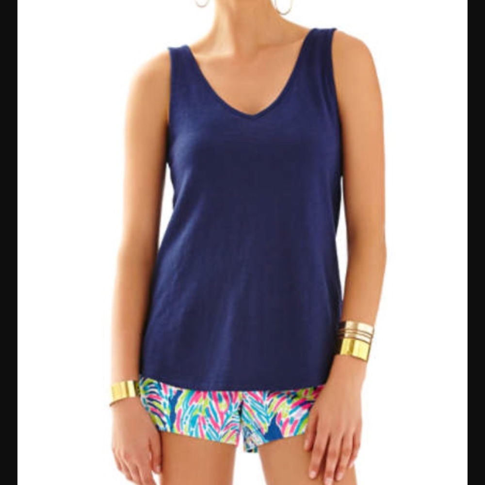 NWT Lilly Pulitzer Gigi Top in True Navy