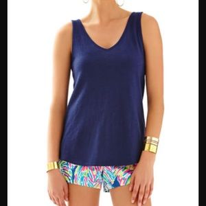 NWT Lilly Pulitzer Gigi Top in True Navy