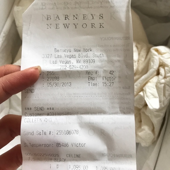 Celine black leather ankle wrap heels size 37.5 - Picture 8 of 8