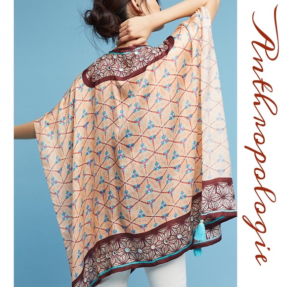 Anthropologie Lynnie Tasseled Kimono - Picture 4 of 4
