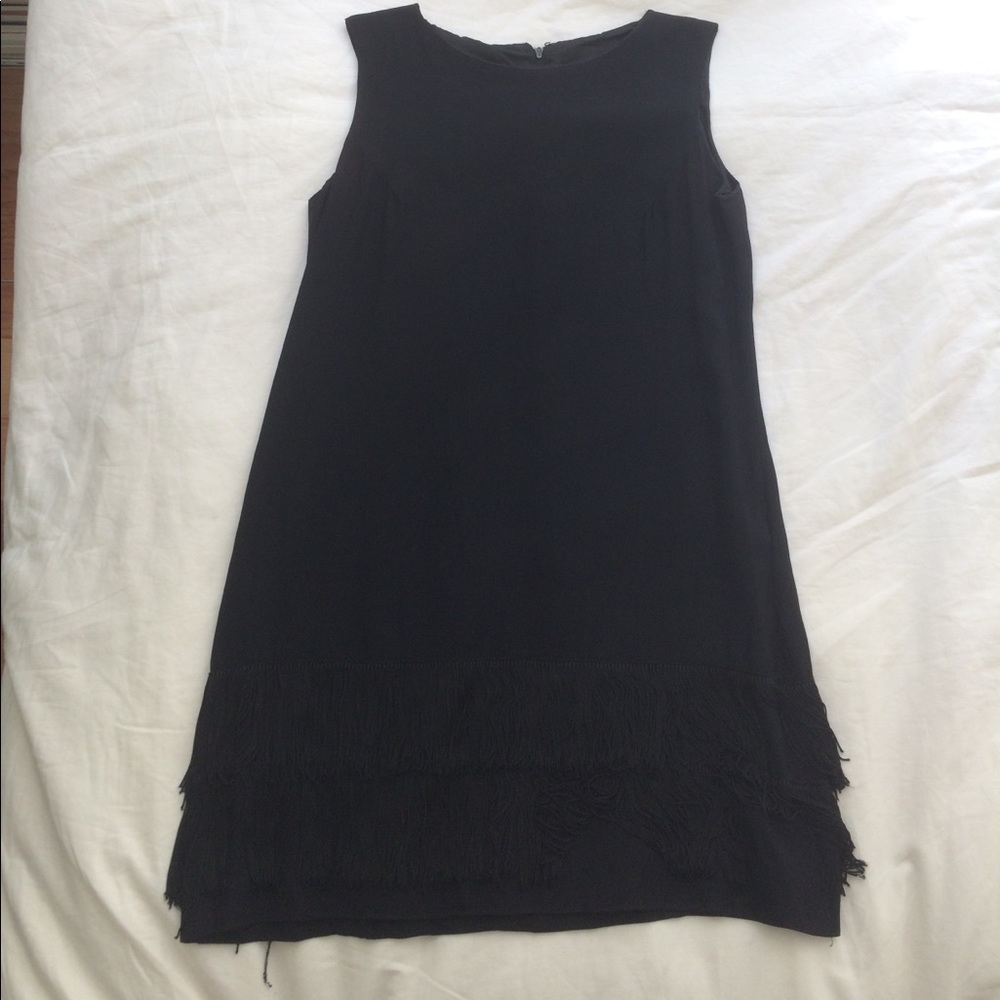 Vintage 1960s Mini Fringe Shift Dress