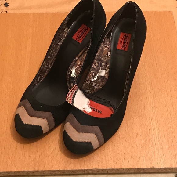 NEW!! Missoni Leather upper black size 8 - Picture 1 of 5
