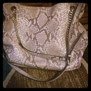 Michael Kors snake skin bag purse large