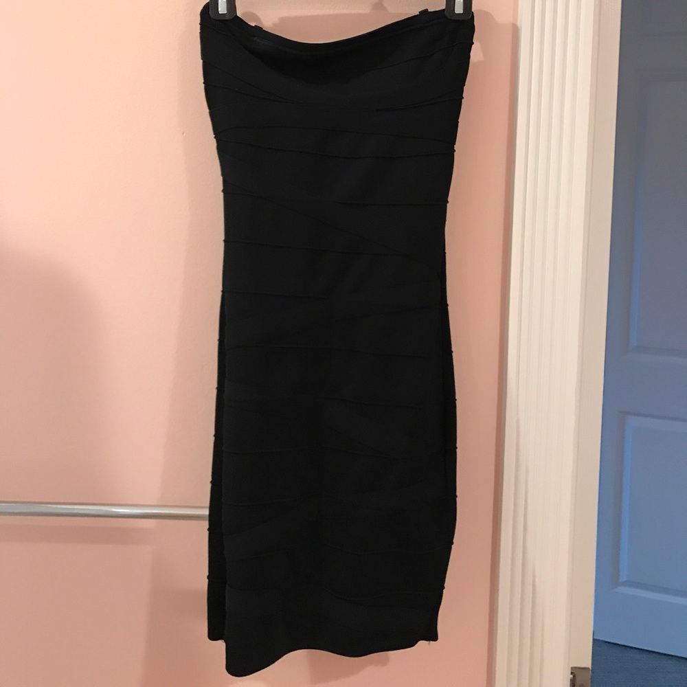 Guess by Marciano black bandeau dress