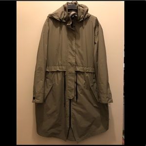 Everlane Anorak coat in stone, sz large