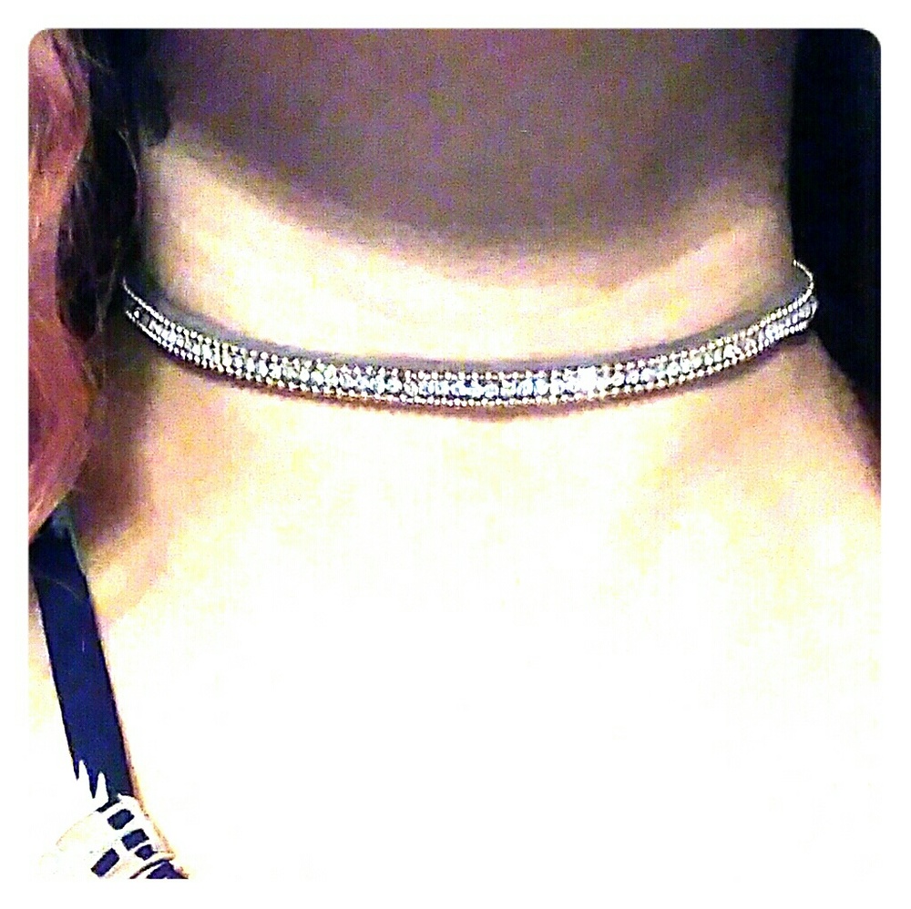 Ghost Rhinestone Choker Necklace