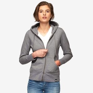 American Giant classic zip up hoodie -grey
