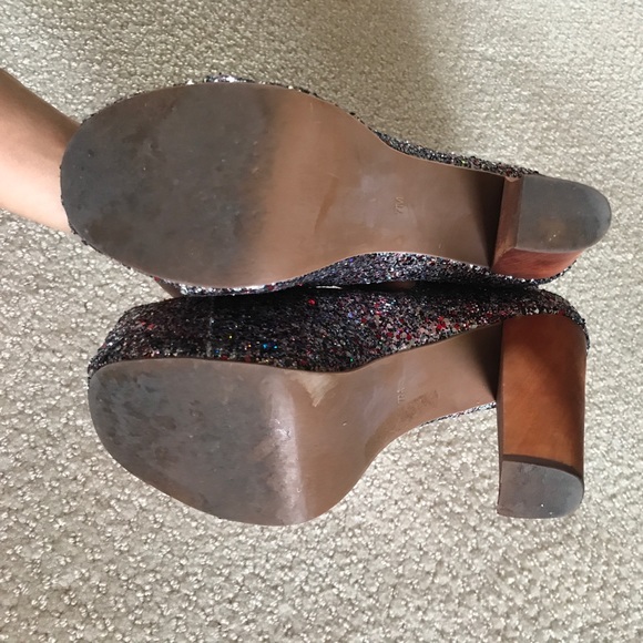 Jeffrey Campbell glitter Lita booties size 7 - Picture 4 of 6