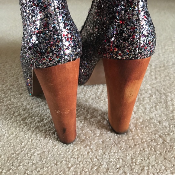 Jeffrey Campbell glitter Lita booties size 7 - Picture 5 of 6