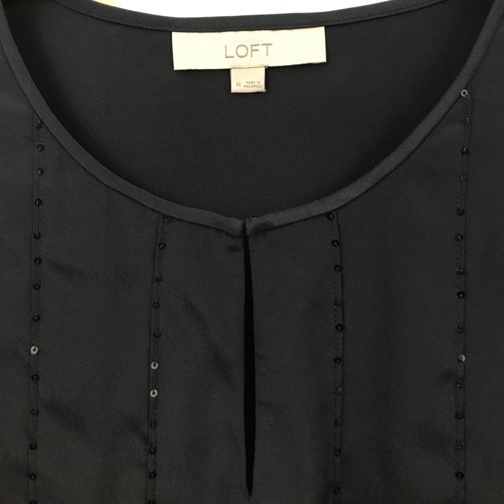 Ann Taylor Loft cap sleeve blouse - EUC - Sz L