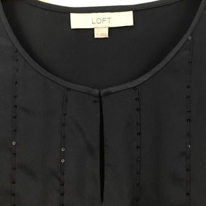 Ann Taylor Loft cap sleeve blouse - EUC - Sz L