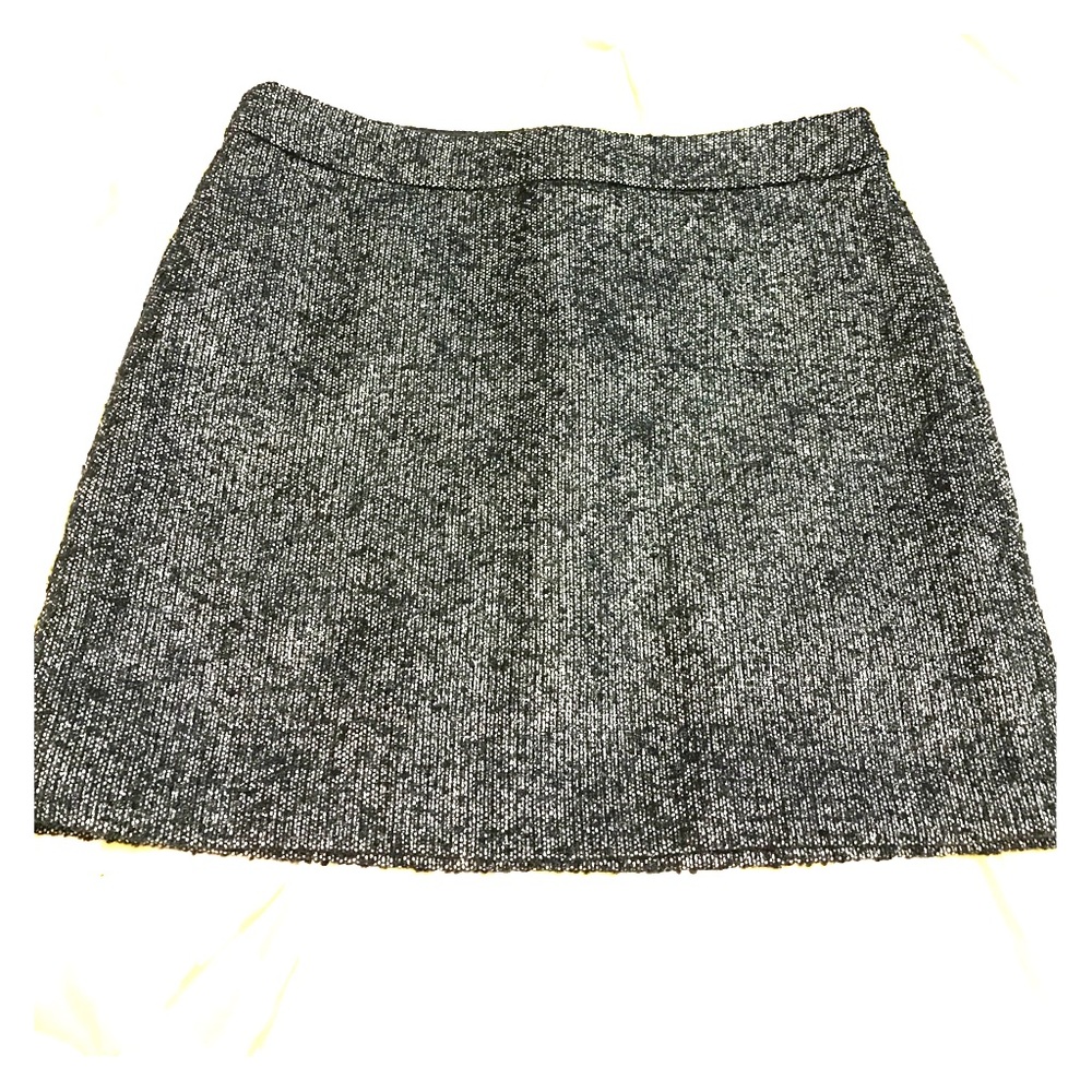 Gap tweed shimmer mini skirt size 2