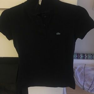 Lacoste shirt size 36 black.