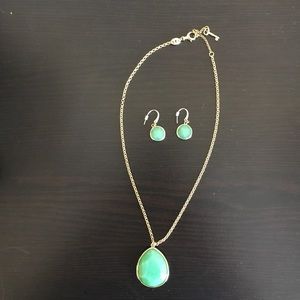 Fossil necklace and earrings