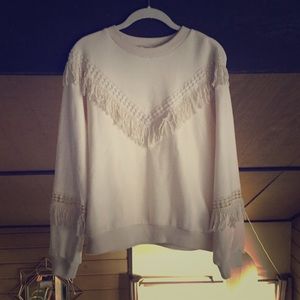 J.O.A. Fringe Sweater NWOT