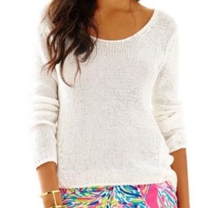 NWT Lilly Pulitzer Amory Sweater in Resort White
