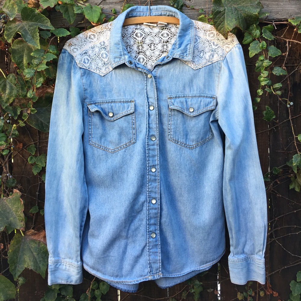 Mudd denim button down