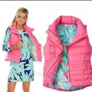 NWT Lilly Pulitzer Isabelle Vest in Flamingo Pink