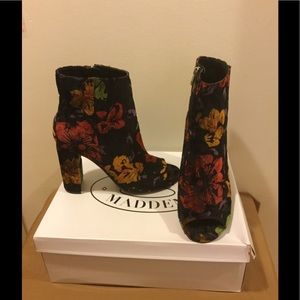 Steve Madden Floral Peep-Toe Bootie