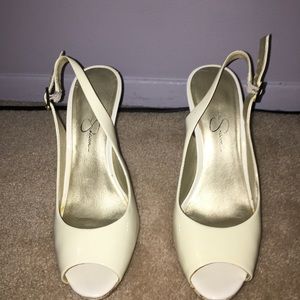 JS sling back heels