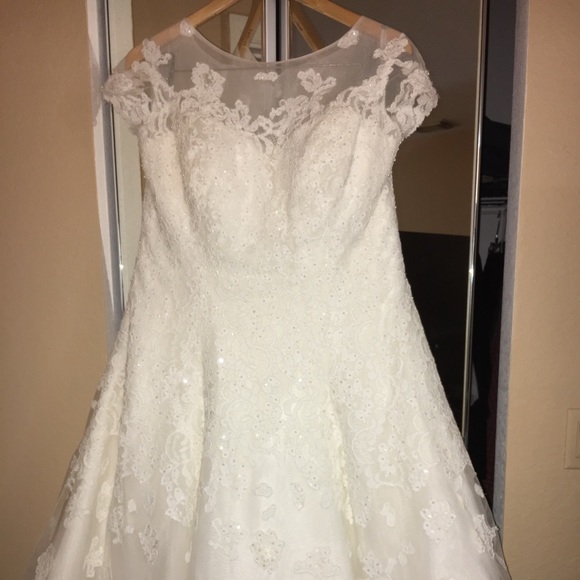 Audrey Hepburnesque wedding T length dress - Picture 2 of 7