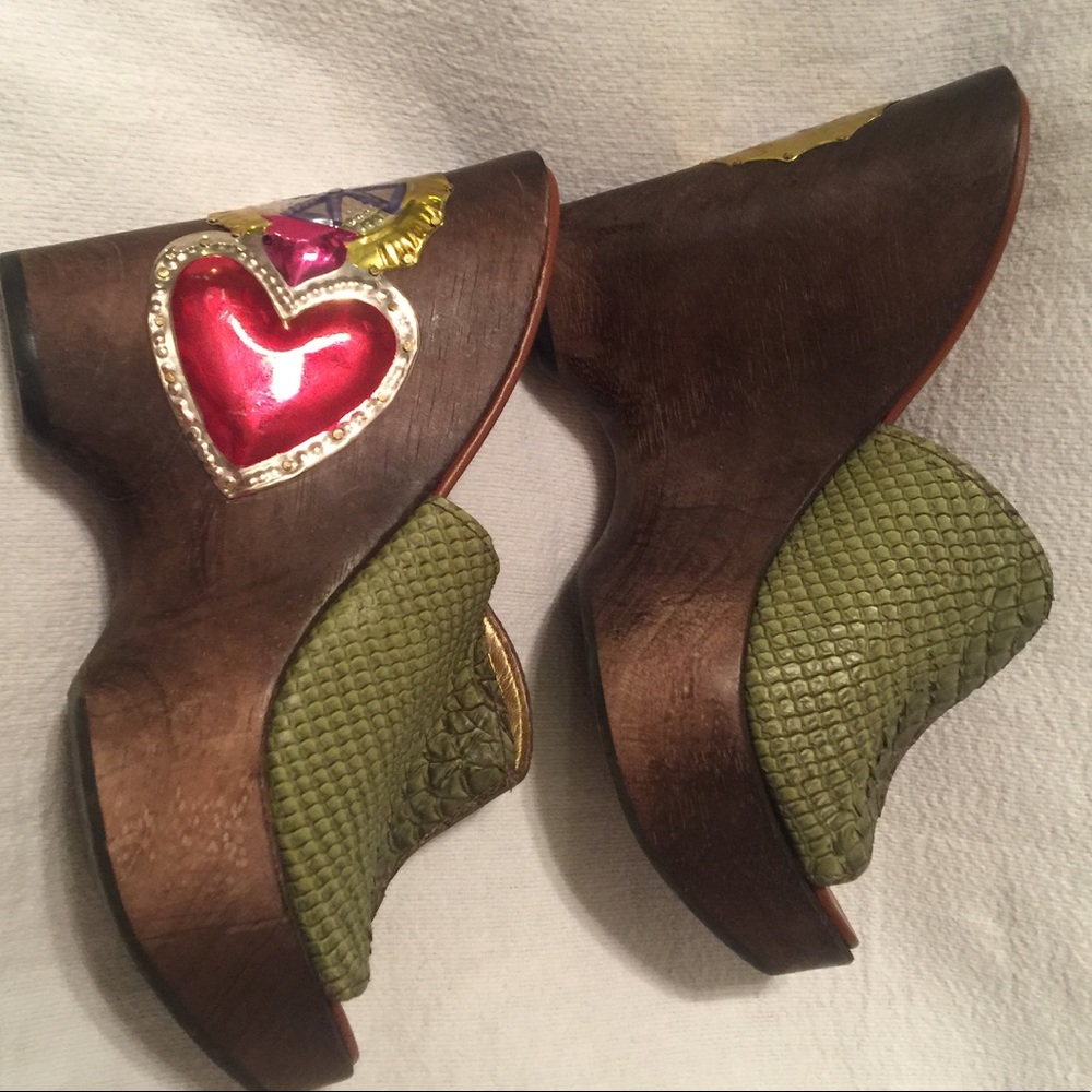 REPORT SIGNATURE WOOD WEDGE SHOES