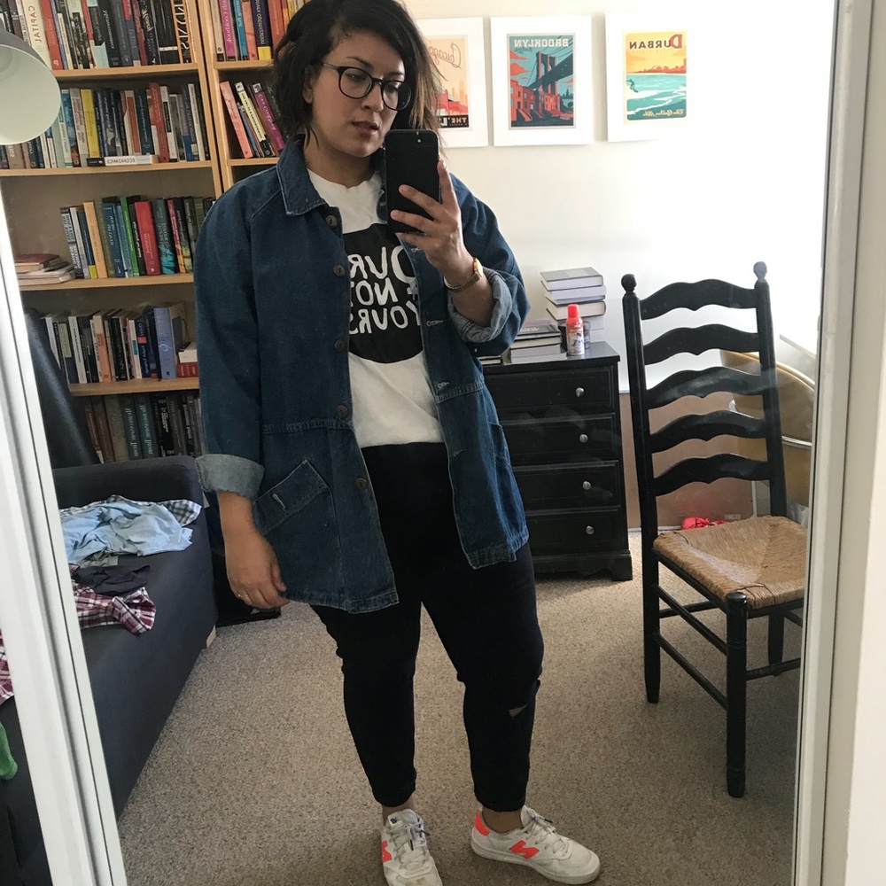 Oshkosh Asos vintage oversized jean jacket size 12