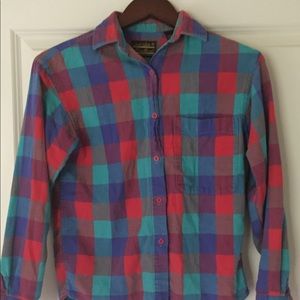 Eddie Bauer plaid flannel