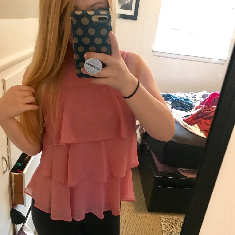 Pink Tank Top Blouse