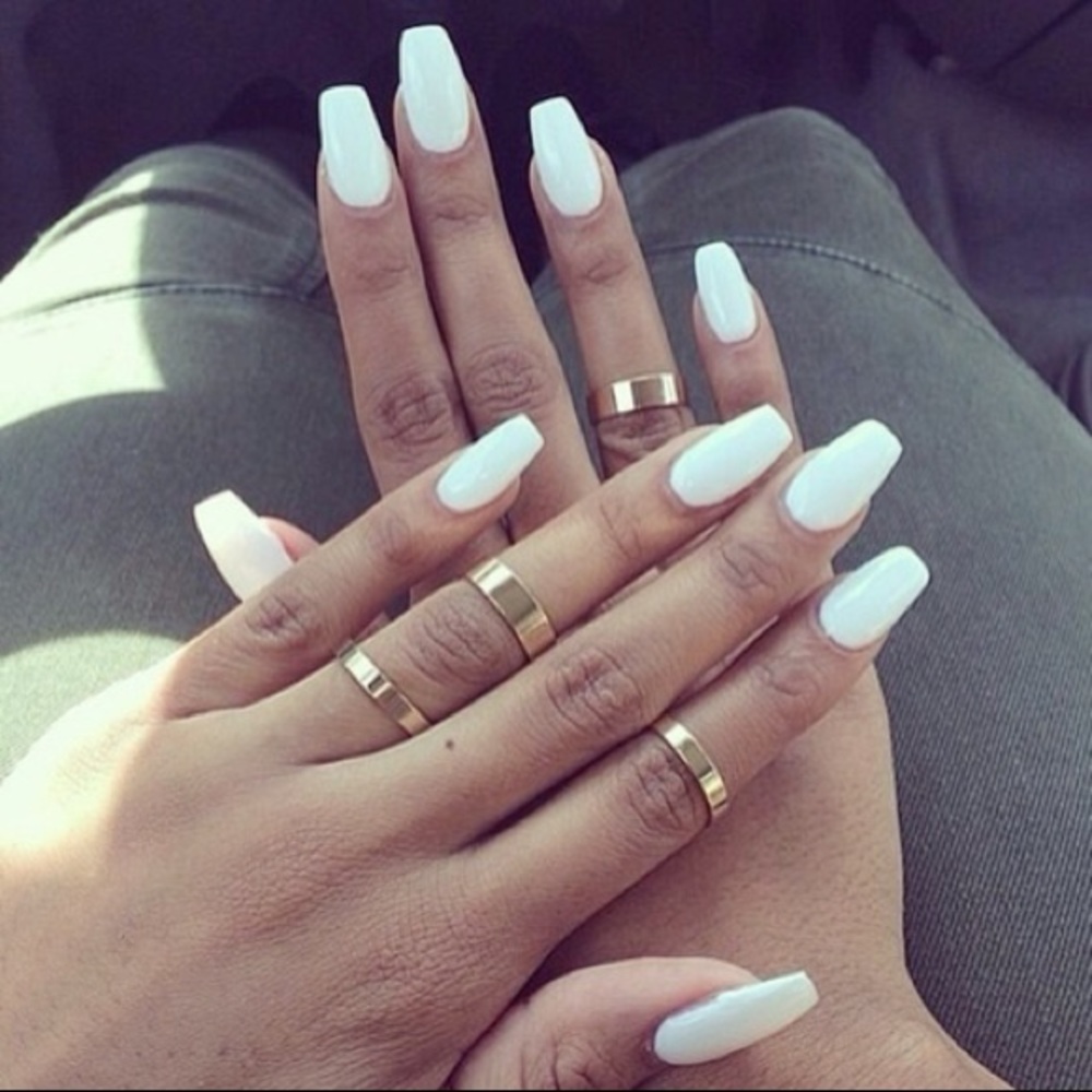 UV Gel Snow Flake Nails