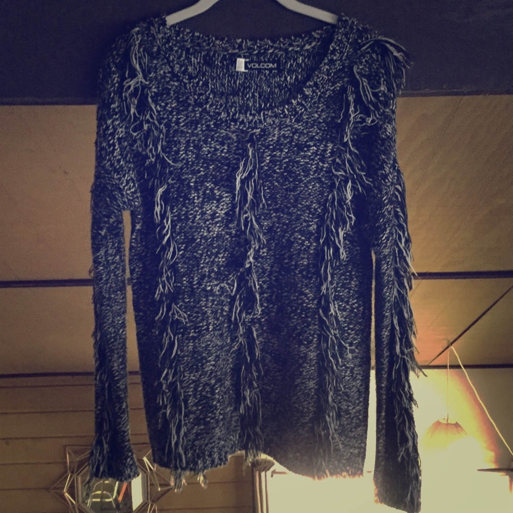 Volcom fringe sweater