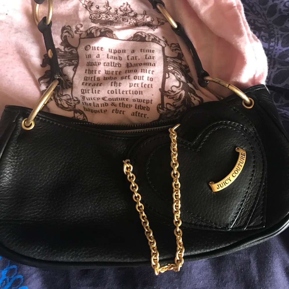 Juicy Couture Blk Leather Handbag