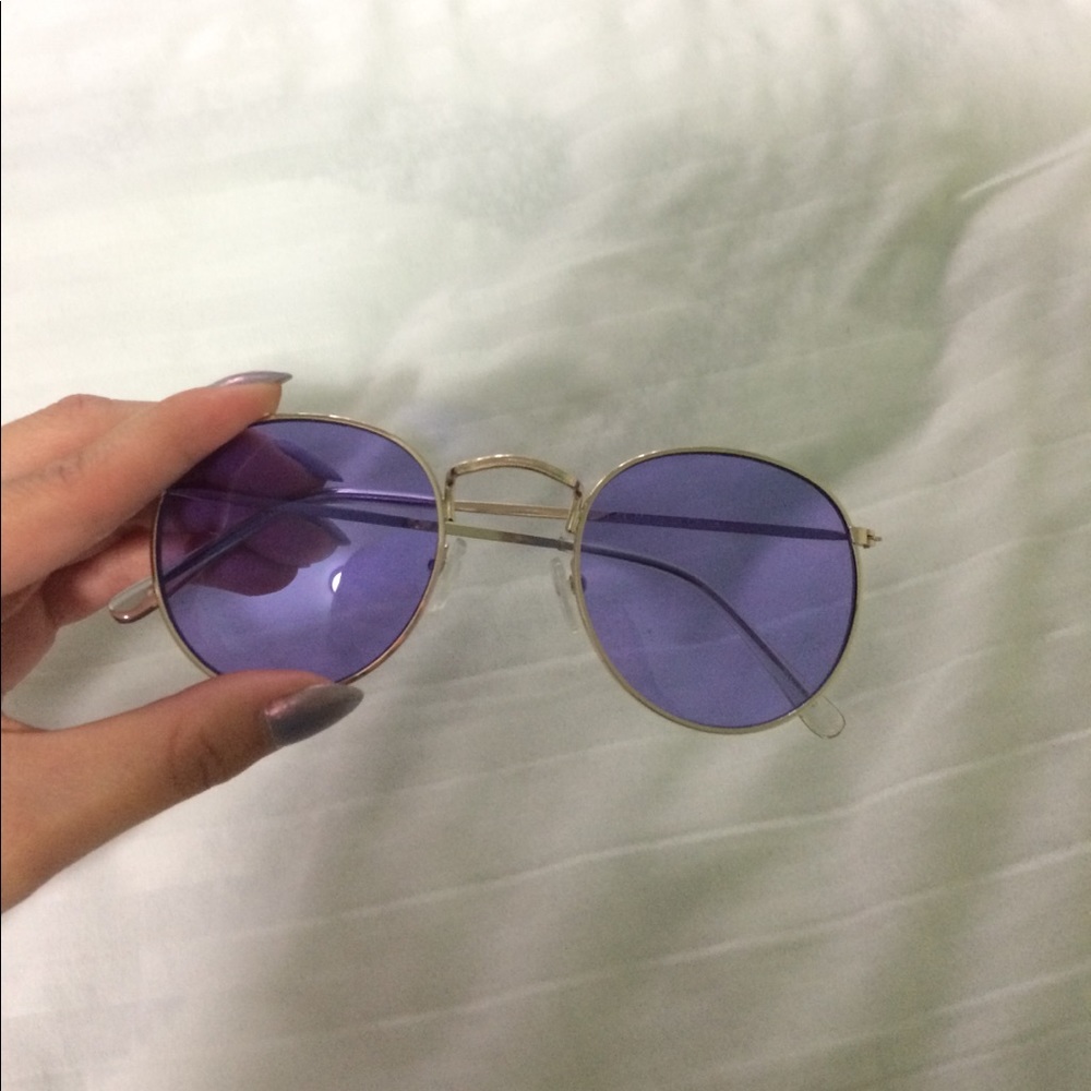 UO Round Violet Sunglasses