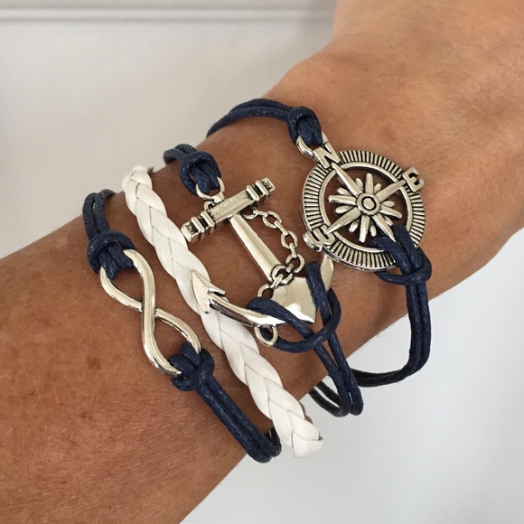 Lady Joy's Boutique Jewelry - Nautical Leather bracelet