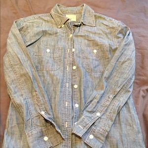 J Crew Japanese Selvedge Chambray Shirt