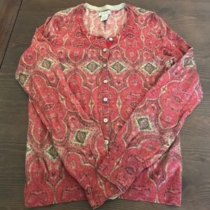 Lucky Brand Cardigan in Red