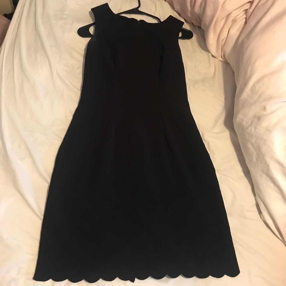 Cute little black dress with slit In back