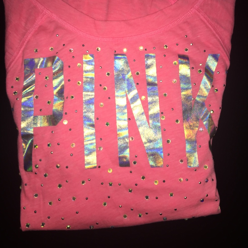 Victoria's Secret Pink Top Jewels XS Coral