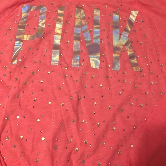 Victoria's Secret Pink Top Jewels XS Coral - Picture 4 of 5