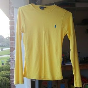 Yellow Long-Sleeve Ralph Lauren tee