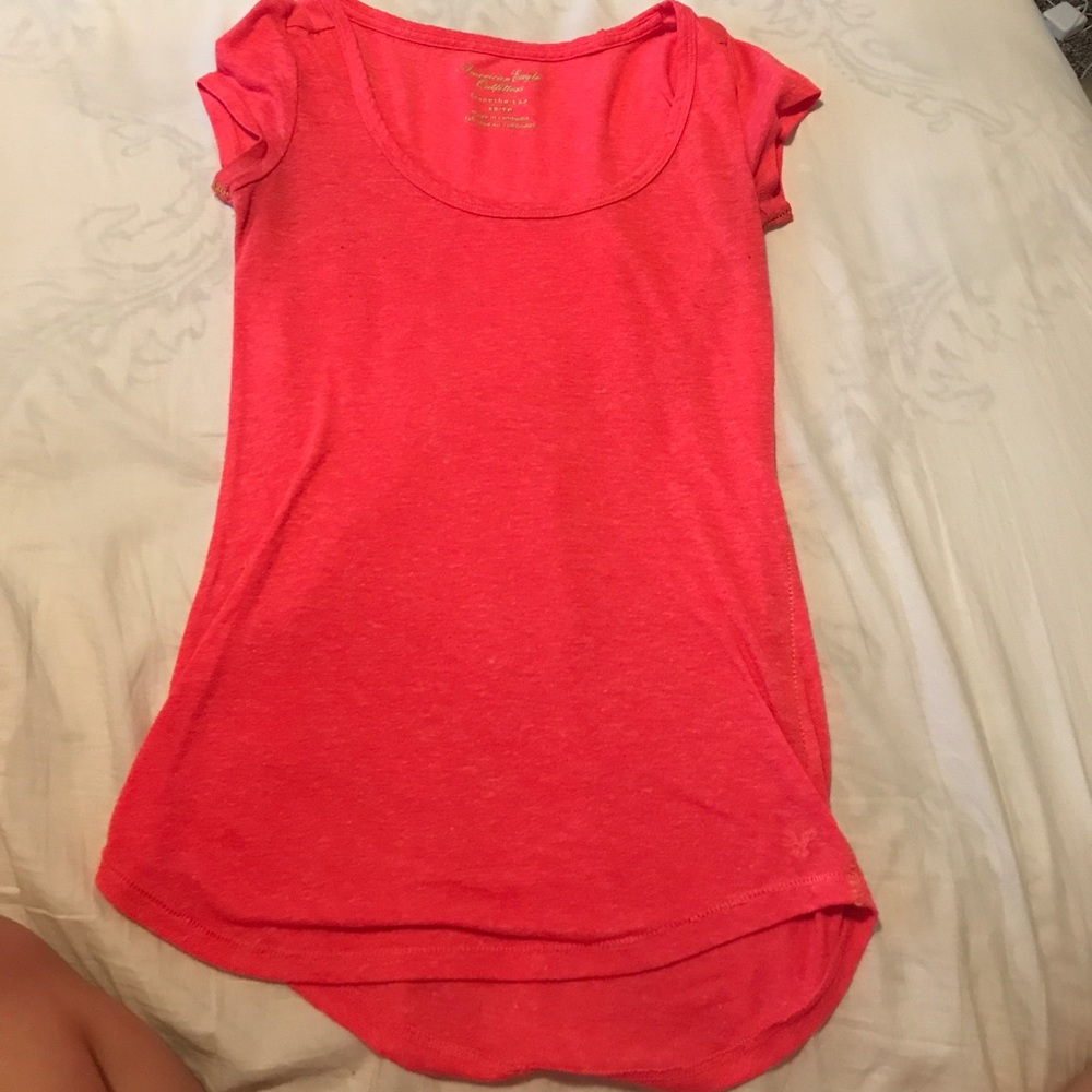 Watermelon colored everyday tee