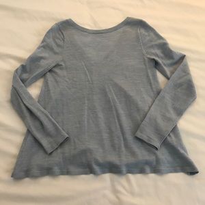 Club Monaco Light Blue V Back Sweater, size XS