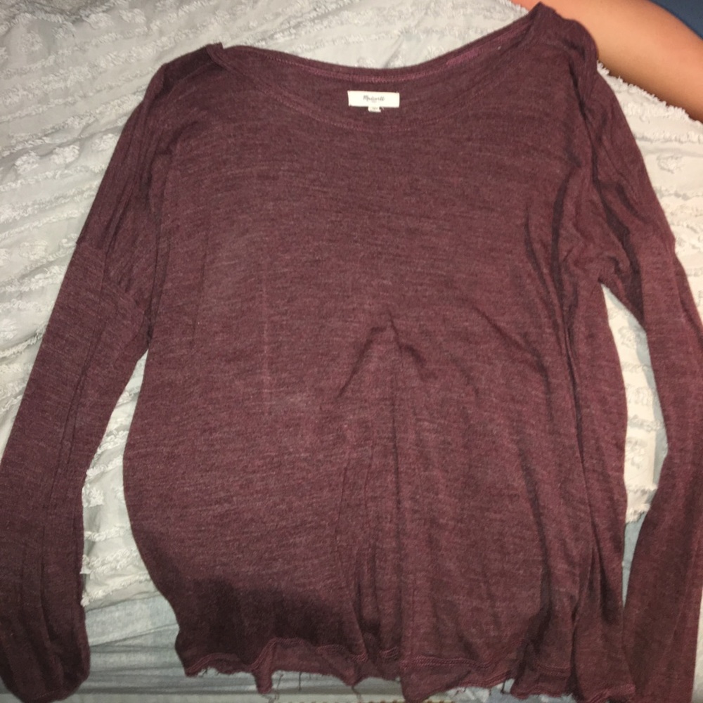 Long sleeve red T