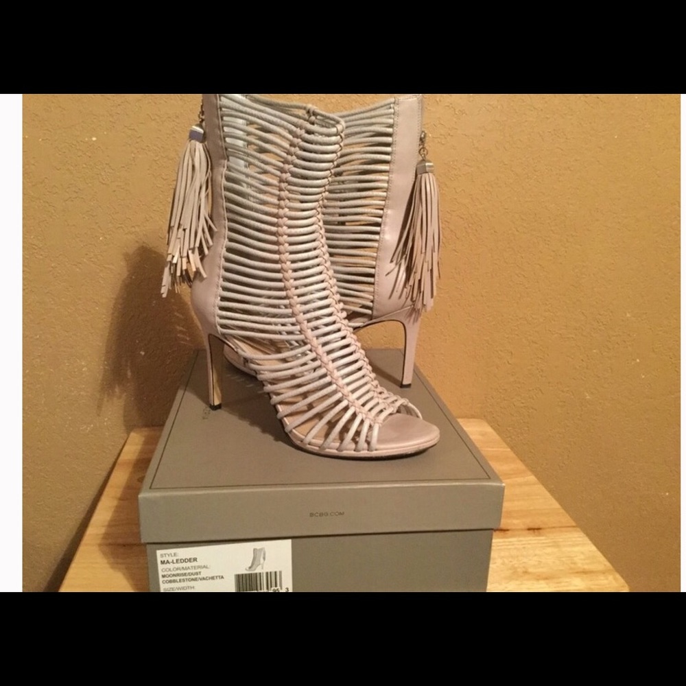BCBG Maxazria "Ledder" Caged Bootie