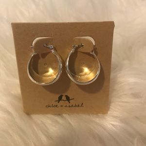 La Lune Sculpted Click- Top Hoop Earrings